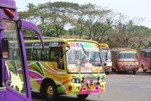 Autobusy ve městě Kannur