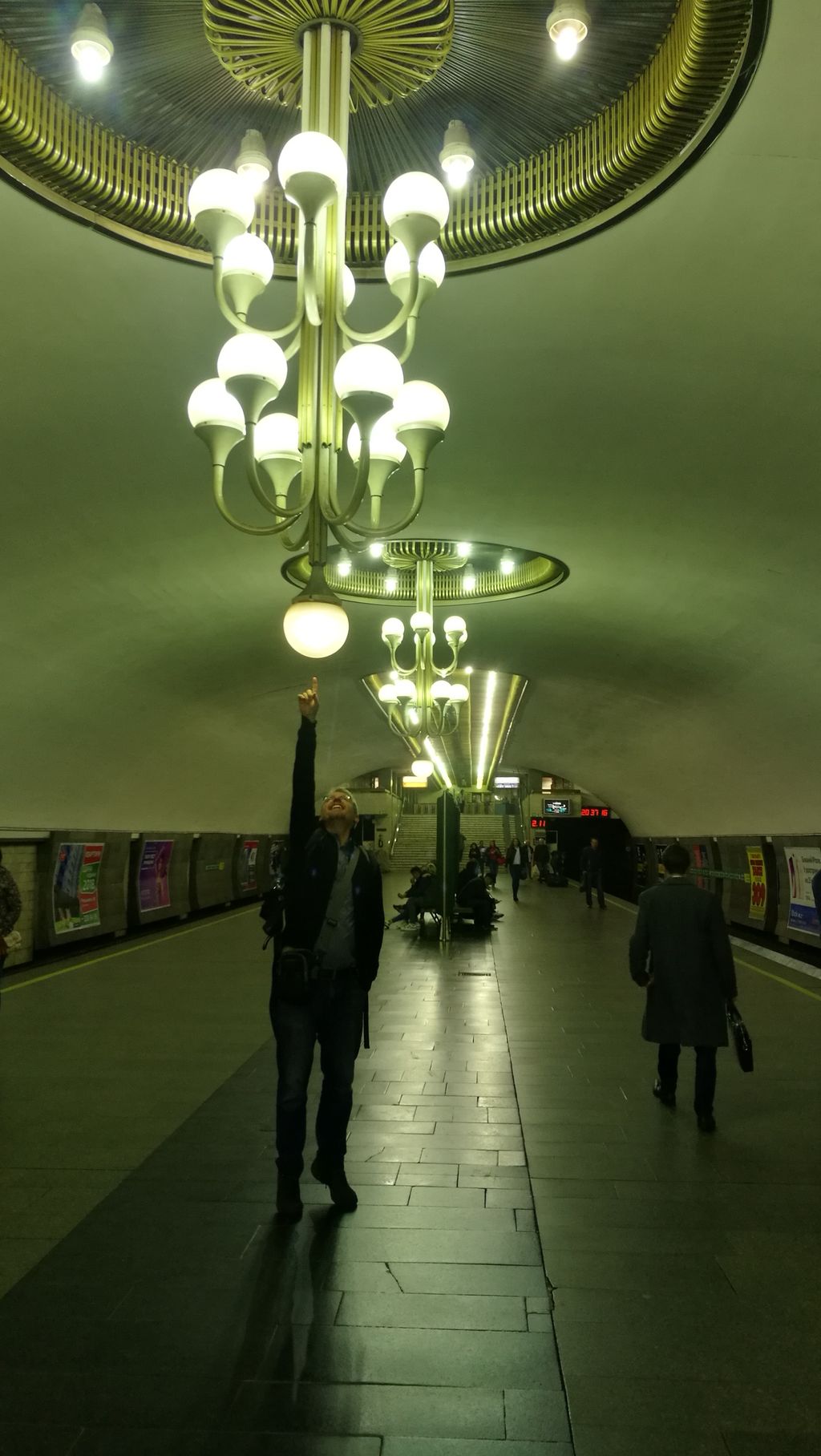 Krásné stanice metra v Kyjevě