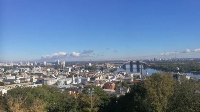 Výhled na Kyjev od sv. Ondřeje