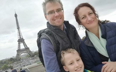 Rodinka v Paříži